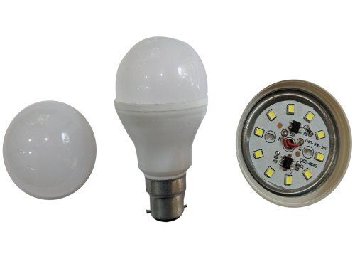 White Aluminum Rechargeable Round Led Bulb For Office And Residential Purpose