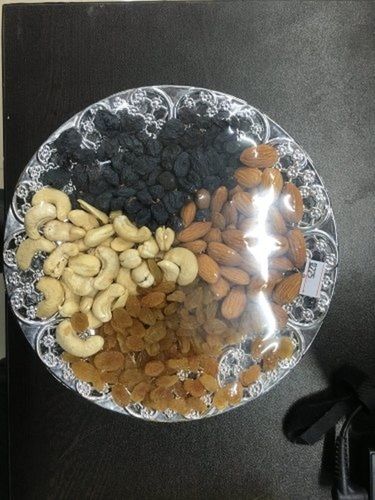 Reasonable Rates, Great Source Of Protein, Healthy Vitamins Rich Organic And Natural Badam Nuts Filled Dry Fruits Gift Plate Consists 50G Each Grade: A