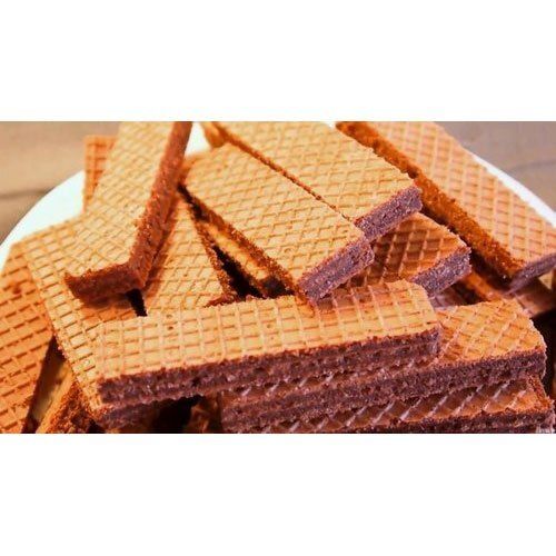 Rectangle Shape Healthy Yummy And Tasty Delicious Eggless Chocolate Wafer Biscuits