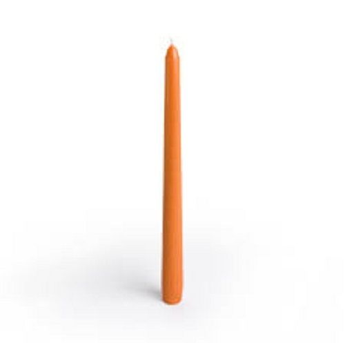 Unscented Long Orange Pillar Candle For Birthday Party And Occasions