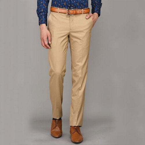 Men's Cotton Blend Dark Brown Solid Formal Trousers - Sojanya | Business  casual men, Cotton blend, Trousers