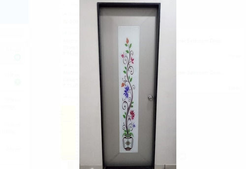 White Printed Glass Door With 2.8 Mm Thickness For Home And Office Use Application: Kitchen