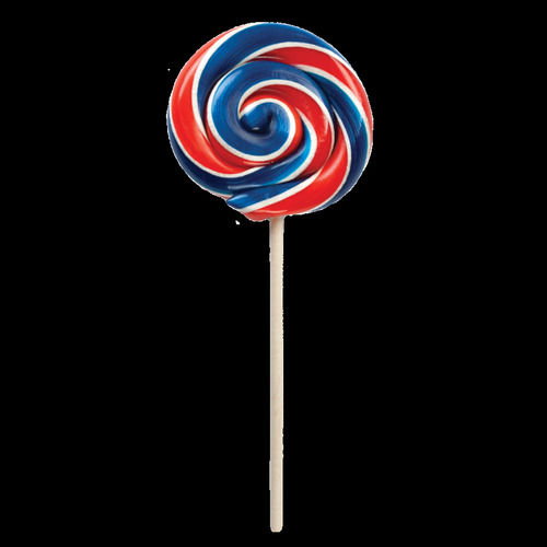 Yummy And Tasty Delicious Sweet Antioxidants With Ball Shape Blue With Red Lollipop Candy