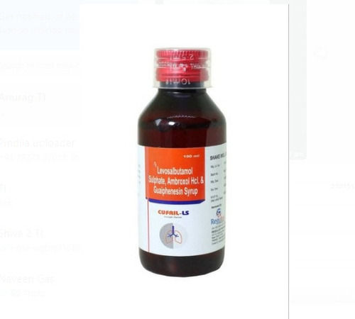 100 Ml Cufail-Ls Levosalbutamol Sulphate, Ambroxol Hcl & Guaiphenesin Syrup General Medicines