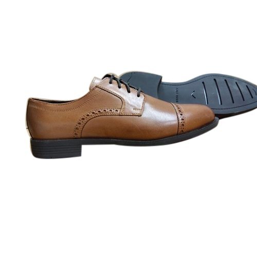 Brown Designer Heat Resistant Anti Slippery Comfortable To Wear Leather Shoes For Men