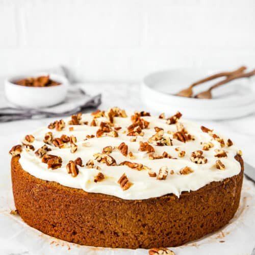 Creamy And Tasty Brown Chocolate Flavour Party Anniversary Round Eggless Banana Cake