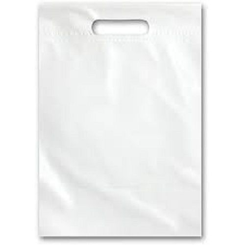 Durable With Strong Grip White Color Plastic Carry Bags For Shopping