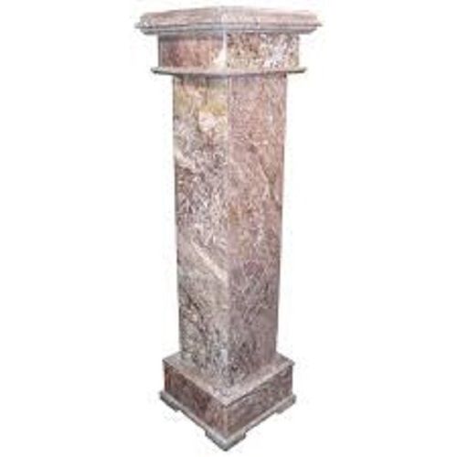 Antique Imitation Easy To Clean And Use Simple Design Granite Heavy Rouge Marble Pedestal