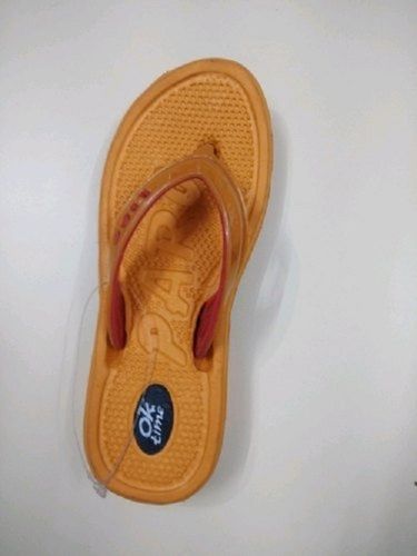 Rubber Easy To Use Comfortable Footwear Brown Fancy Flip Flop Slipper Ladies