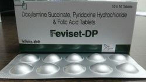 Feviset Dp Doxylamine 10 Mg Tablets (Pack Size 10X10 Tablets) General Medicines