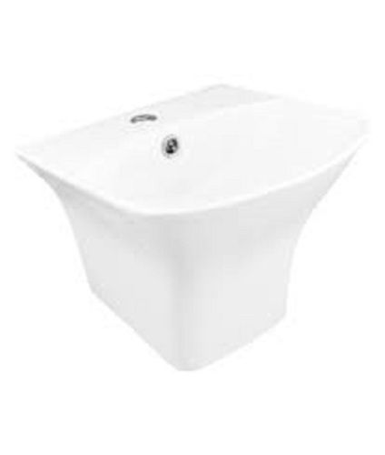 Bath Hardware Sets High Glossy Strong Solid And Smooth Fine Finish Ceramic White Wash Basin