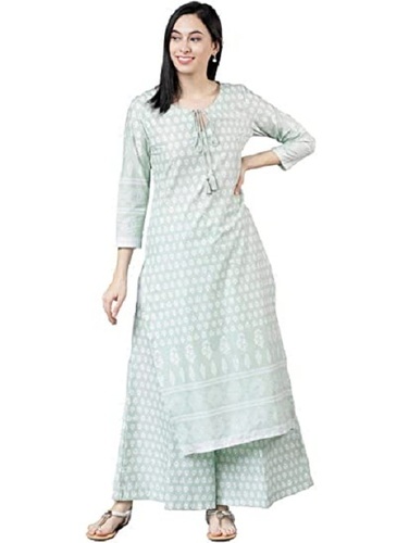 High Quality Fabric Versatile Comfortable Cream Color Ladies Palazzo Suits Decoration Material: Cloths