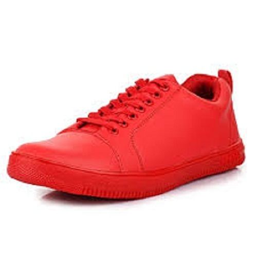 Men Long Lasting Comfortable Adjustable And Breathable Red Colour Casual Shoes