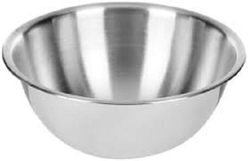 Silver Mirror Finish Stainless Steel Round Mixing Bowls For Hotels And Home Kitchen