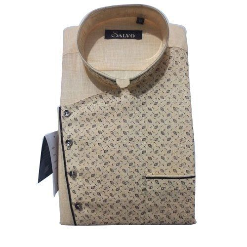 Flannel Plain Full Sleeve Collar Neck Cotton Skin Friendly Printed Cotton Designer Shirt 