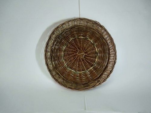 Brown Round Shape Fruit And Vegetable Basket Made From Natural Bamboo