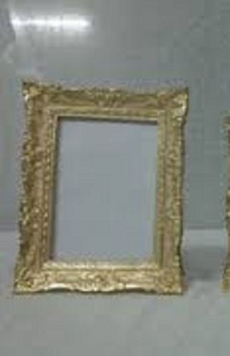 Wall Mounted Highly Durable Rectangular Golden Designer Aluminum Photo Frame