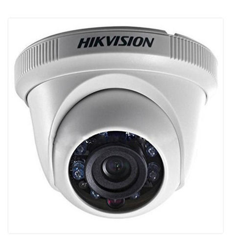 White Hikvision Cctv Dome Camera For Indoor Use With Crystal Clear Clarity