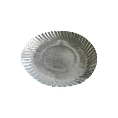 1 Mm Thickness 2.8 Inch Diameter Round Shaped Silver Disposable Paper Plates