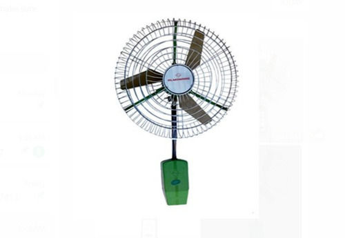 Green 24 Inch Size Wall Mounting Almonard Fan For Office And Residential Use