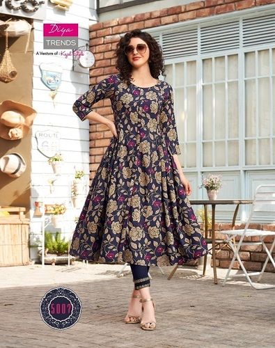 Short Umbrella Kurti (LIYAASA 13) – Prrayasha Collections