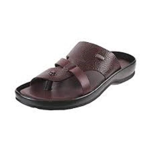 Leather Breathable Long Durable Anti Slips Light Weight Brown Sandal For Mens