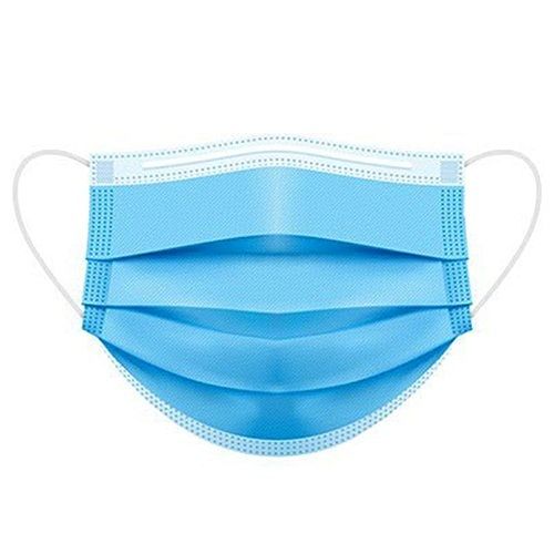 Comfortable And Easy To Use Lightweight Soft Blue Disposable Face Mask