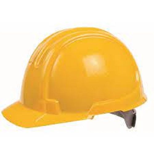 Durable And Long Lasting Yellow Plastic Half Face Cover Safety Helmet