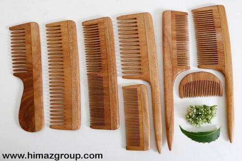 HIMAZ Neem Wooden Combs