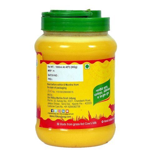 Hygienically Made Healthy Highly Nutritious Rich Vitamin And Antioxidant Pure Cow Ghee