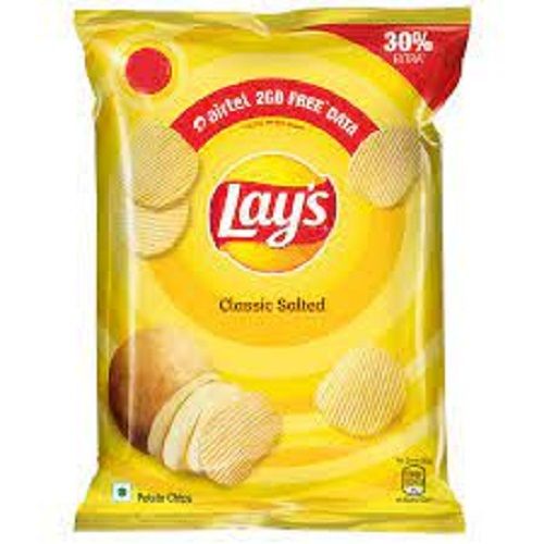 Lay'S Potato Classic Salted Chips With Crispy And Crunchy Delicious Flavor Processing Type: Baked