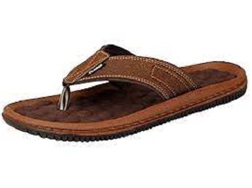 Brown Mens Breathable And Comfortable Daily Wear Anti Slip Flip Flop Slipper