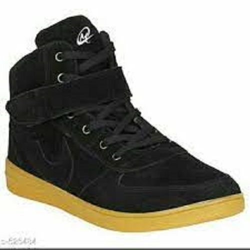 Double Core Mens Casual Wear Comfortable And Light Weight Black Sneaker Shoes