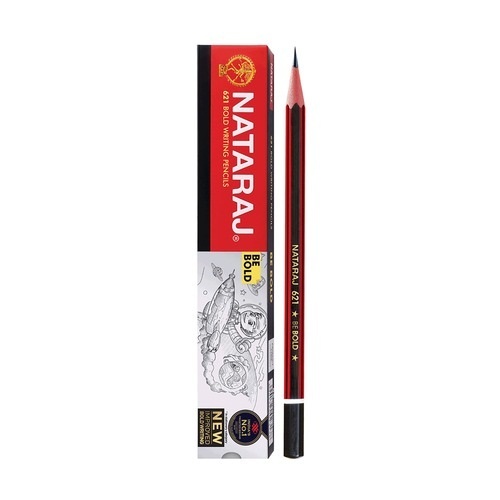 स्कूल के छात्रों और कार्यालय के काम के लिए Nataraj 621 BE Bold Pencil
