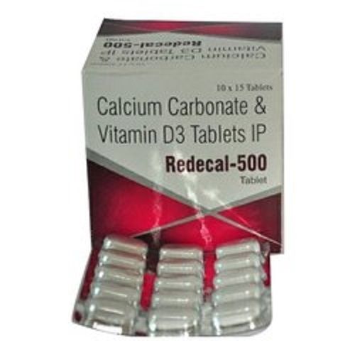 Redecal-500 Calcium Carbonate Vitamin D3 Tablets General Medicines