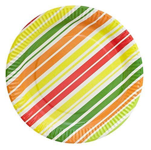 Round Shape Printed Multicolour Disposable Paper Plate With 2 Mm Thickness
