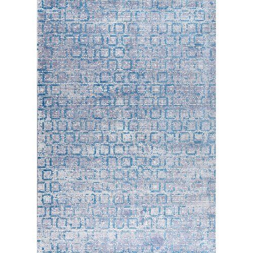 Brass Smooth Fine Finish Beautiful Blue Printed Floor Carpet For Home And Office