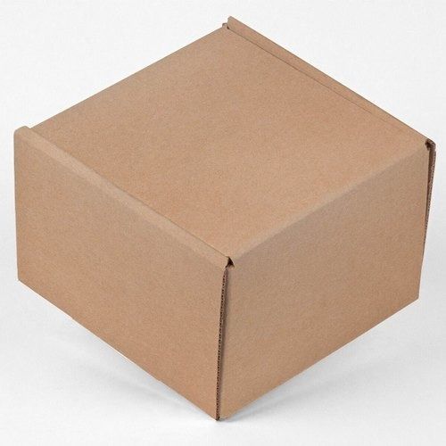 Square Shape And Brown Color Corrugated Packaging Box For Packaging Uses