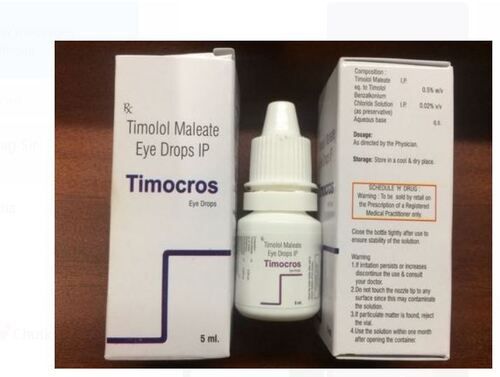 Timolol Maleate Eye Drops Ip, Pack Of 5 Ml 