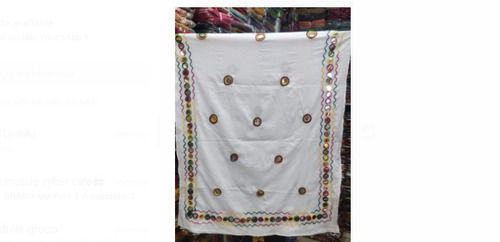 White Color, Women Printed Cotton Modern Dupatta For Women 