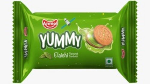 Round Yummy And Delicious Cream Elaichi Biscuit With Good Taste 