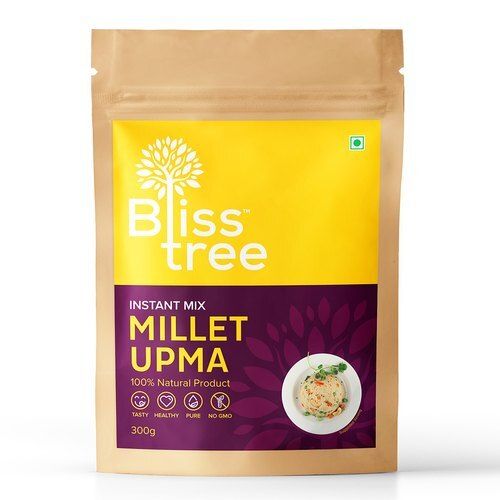 100% Natural Tasty Nutrients Enriched Instant Mix Millet Upma With 300g Packet 