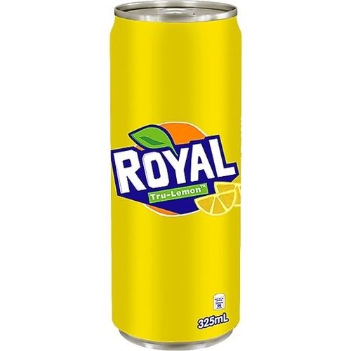 325ml Royal Lemon Flavor Soft Drink, Sweet In Taste, In Can Tinned Packaging