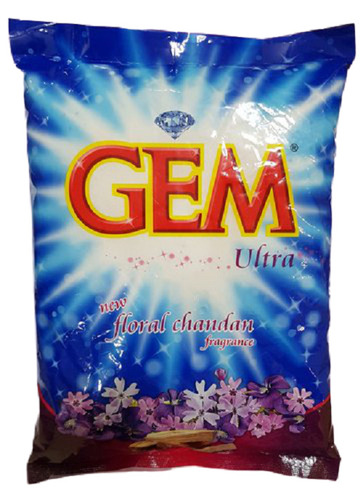 पर्यावरण के अनुकूल और दाग हटाएं फ्लोरल चंदन खुशबू जेम वॉशिंग डिटर्जेंट पाउडर