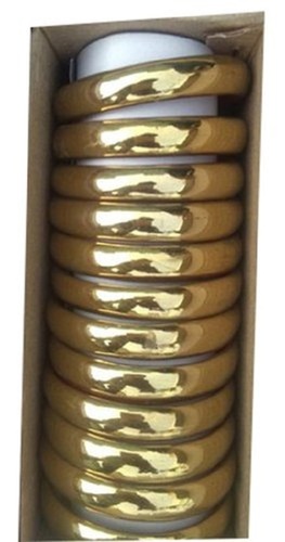 Golden Antique And Classic Look Design Fancy Stylish Ladies Metallic Bangles - Stainless Steel, Nickel-Free, Gold/Silver Finish, Lightweight & Comfortable