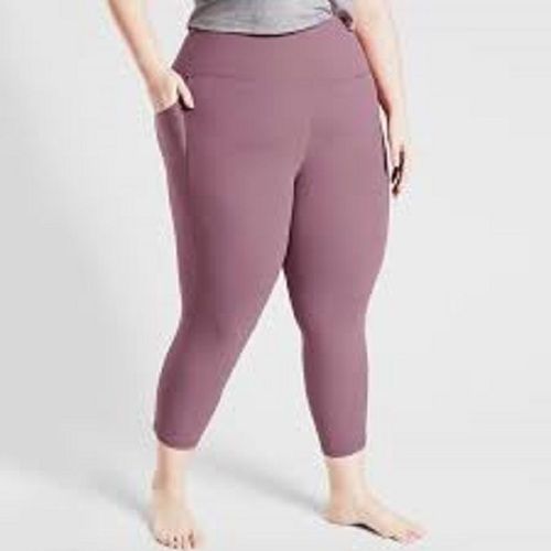 Indian Light Purple Color Comfortable And Lightweight Stretchable Cotton Leggings