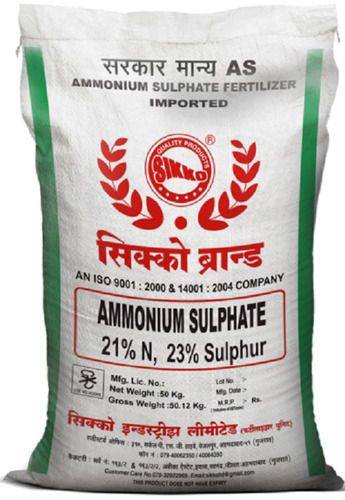 Non Toxic And High Quality Natural Ammonium Sulphate Fertilizer Use For Agriculture 