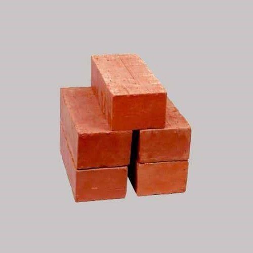 Red Solid Fire And Resistant Rectangular Clay Red Brick For Construction Use