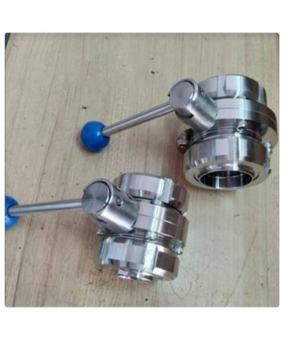 Stainless Steel Union Type Butterfly Valve For Industrial Use With 500gm Weight