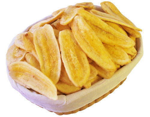 Yellow Crispy Hygienically Packed Fried Banana Chips